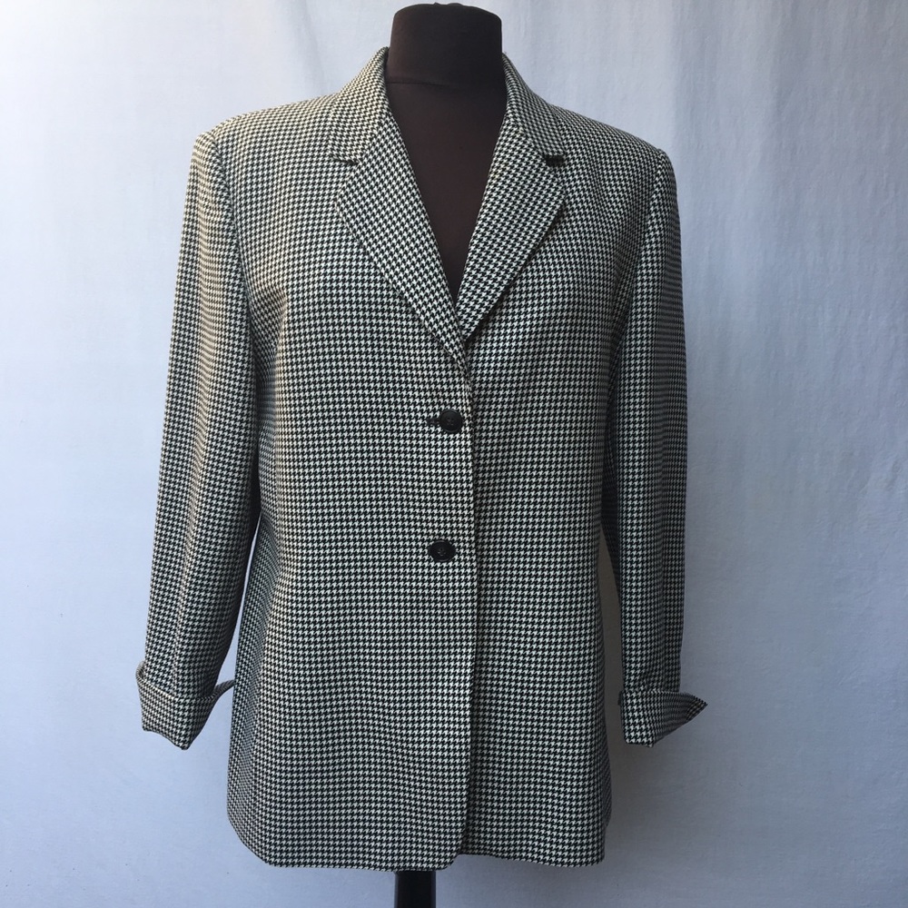 Like New Talbots Houndstooth Jacket Sz 14P